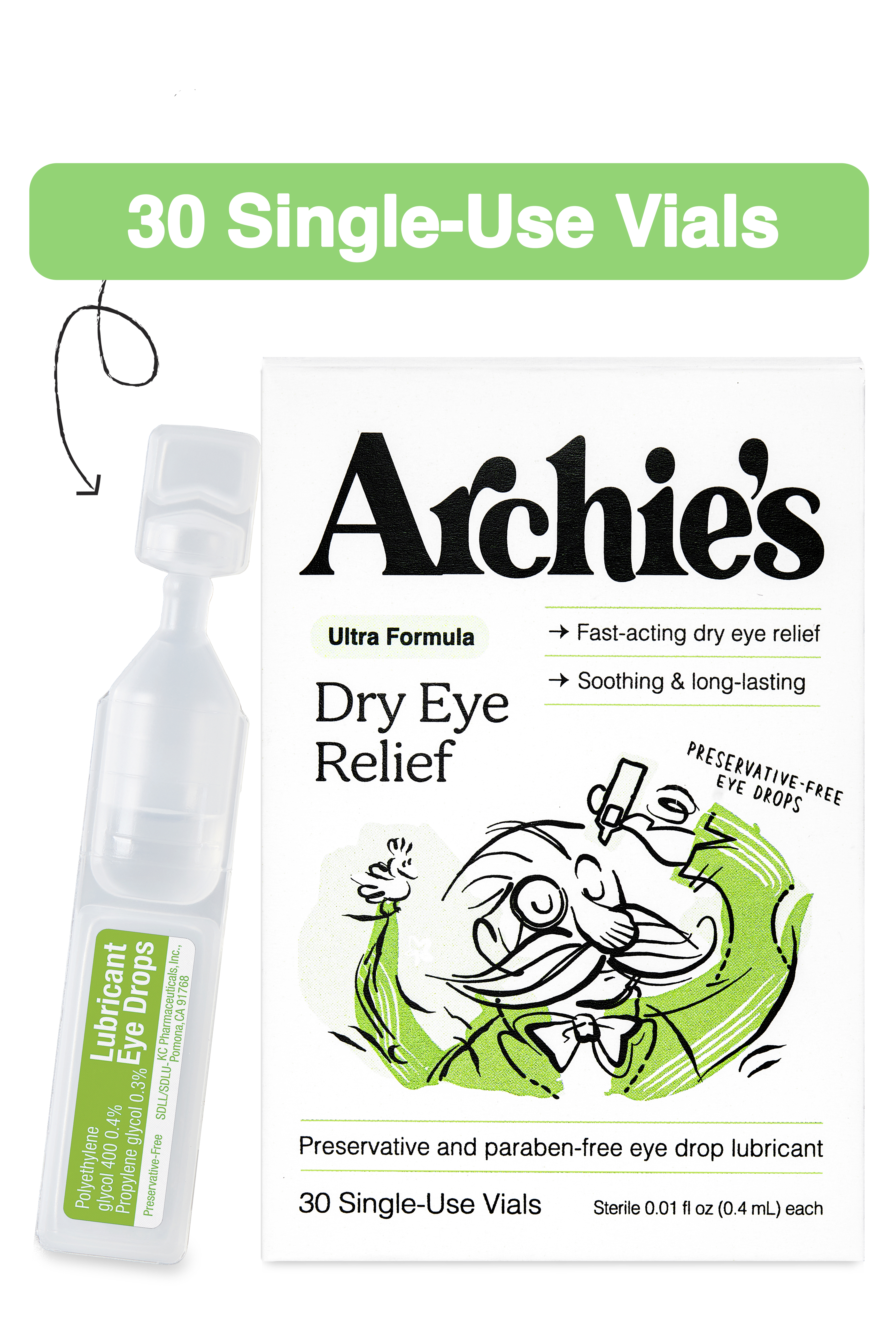 Shop Archie's Preservative and Paraben-Free Eye Drops on Amazon