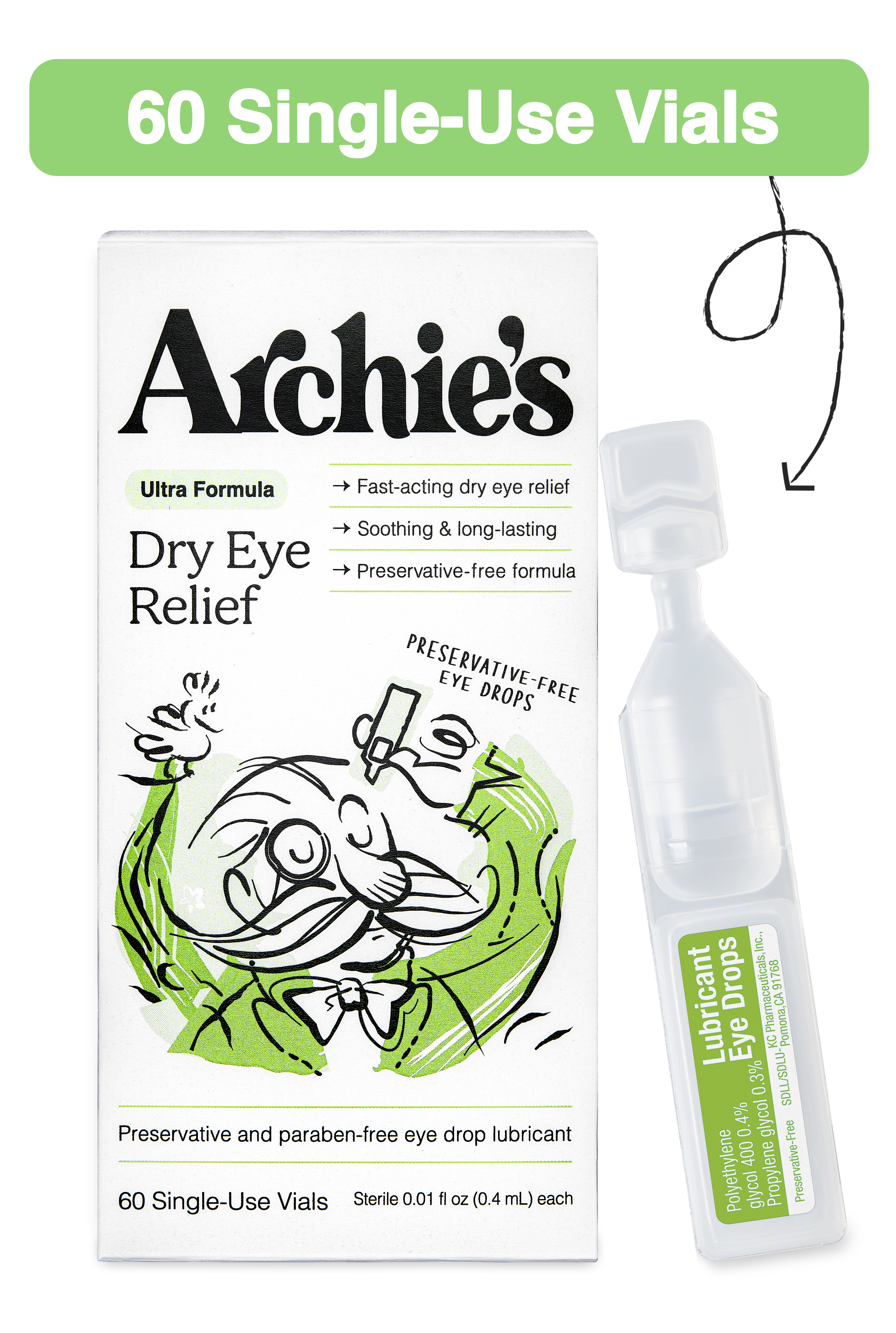 Shop Archie's Lubricating Eye Drops on Amazon