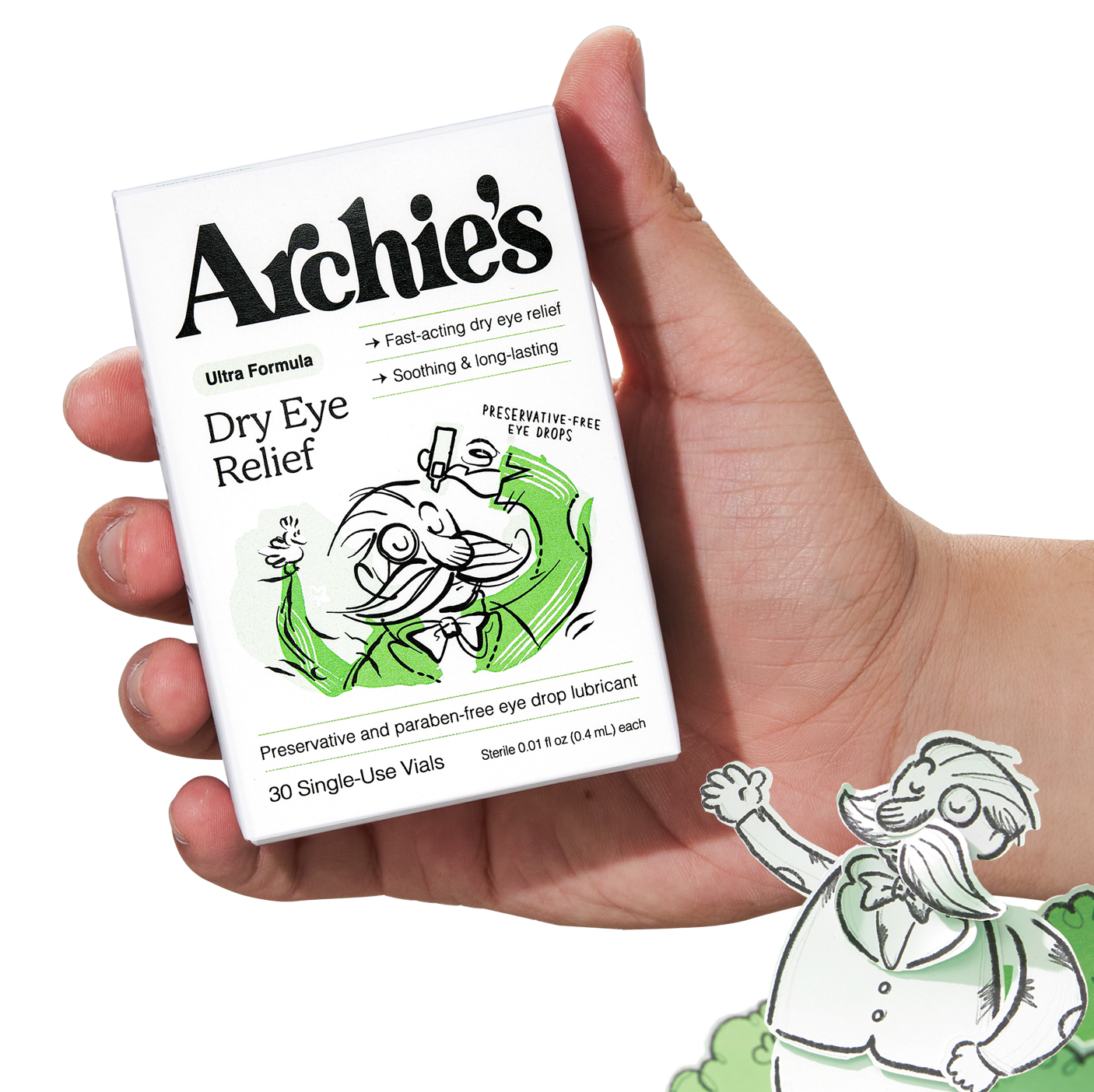 Shop Archie's Preservative and Paraben-Free Eye Drops on Amazon